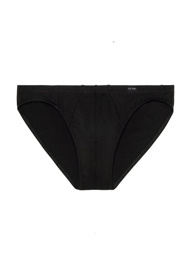 Front cutout view of HO black cotton Comfort Micro Briefs