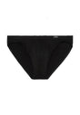 General view of a men model wearing HO black cotton Comfort Micro Briefs