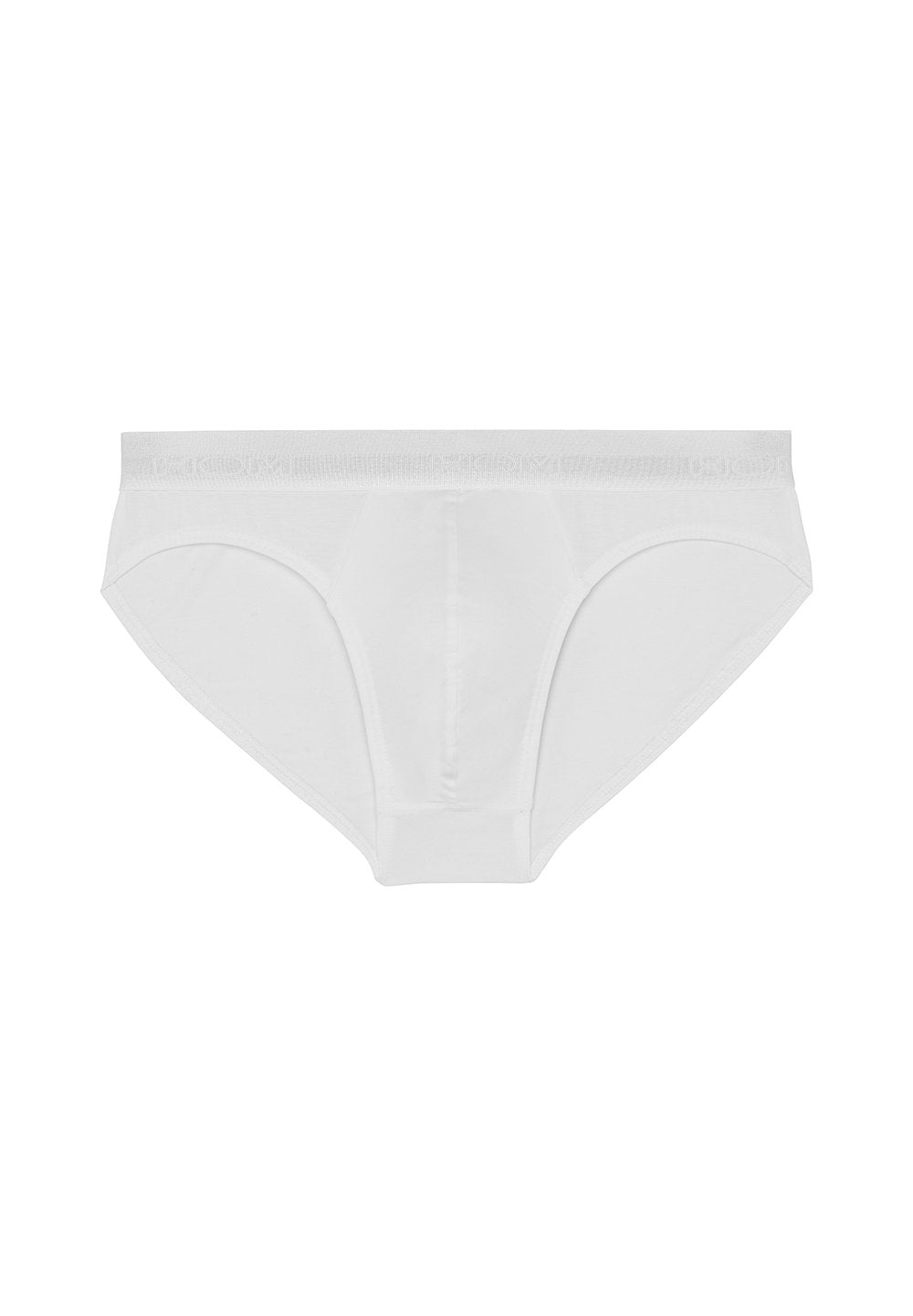 Front cutout view of HO white cotton Mini Briefs