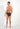 General view of a men model wearing HO dark khaki cotton Mini Briefs