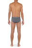 Back view of a men model wearing HO grey cotton Mini Briefs