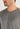 Close-up view of a men model wearing HO grey  L/SLV Shirt V-Neck