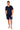 Full-body view of a men model wearing HO navy  Shorts