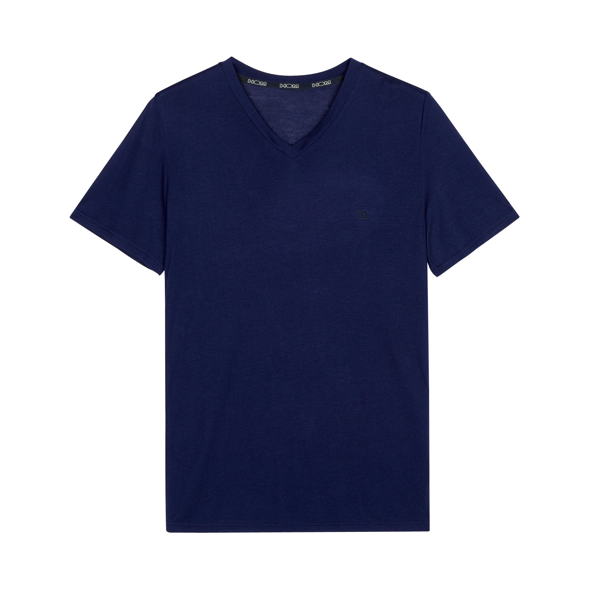 Front cutout view of HO navy  Tee-Shirt V Neck