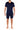 General view of a men model wearing HO navy  Tee-Shirt V Neck