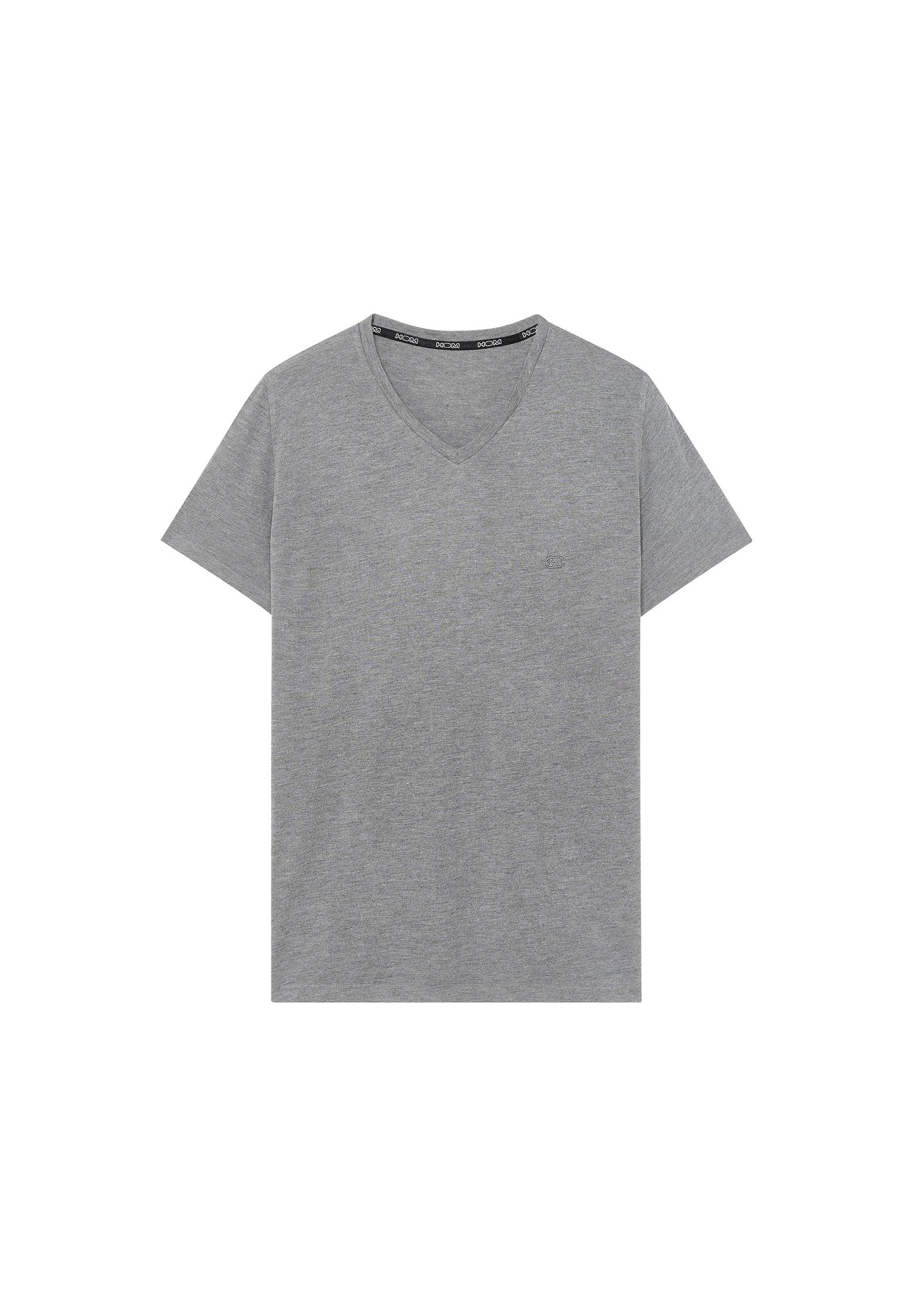 Front cutout view of HO grey  Tee-Shirt V Neck