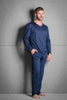 General view of a men model wearing HO navy  Trousers