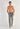 Full-body view of a men model wearing HO grey  Trousers