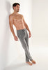 General view of a men model wearing HO grey  Trousers