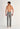 General view of a men model wearing HO grey  Trousers