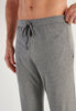Close-up view of a men model wearing HO grey  Trousers