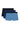Front cutout view of HO black/navy/blue print cotton Boxer Briefs 3p