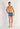 General view of a men model wearing HO black/navy/blue print cotton Boxer Briefs 3p