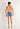 General view of a men model wearing HO black/navy/blue print cotton Boxer Briefs 3p
