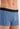 General view of a men model wearing HO black/navy/blue print cotton Boxer Briefs 3p