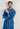 Front view of a men model wearing HO blue  Robe
