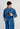 General view of a men model wearing HO blue  Robe