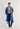 General view of a men model wearing HO blue  Robe