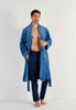 General view of a men model wearing HO blue  Robe