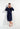 General view of a men model wearing HO navy  Robe