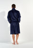 General view of a men model wearing HO navy  Robe