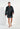 Full-body view of a men model wearing HO grey  Short robe