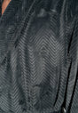 Close-up view of a men model wearing HO grey  Short robe