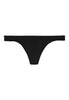Front cutout view of HO black cotton G-String