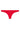 Back cutout view of HO red cotton G-String