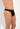 Front view of a men model wearing HO black  G-String