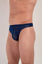 General view of a men model wearing HO navy  G-String