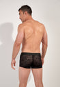Back view of a men model wearing HO black  Trunk