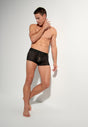 Full-body view of a men model wearing HO black  Trunk