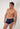 Front view of a men model wearing HO navy  Trunk