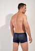 Back view of a men model wearing HO navy  Trunk