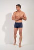 Full-body view of a men model wearing HO navy  Trunk