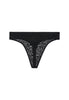 Back cutout view of HO black  G-String