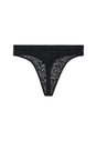 Back cutout view of HO black  G-String