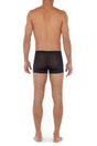 Back view of a men model wearing HO black  Comfort Boxer Briefs
