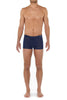 Front view of a men model wearing HO navy  Comfort Boxer Briefs