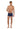 Full-body view of a men model wearing HO navy  Comfort Boxer Briefs