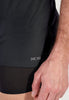 General view of a men model wearing HO black  Tee-Shirt Crew Neck