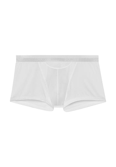 Front cutout view of HO white cotton Boxer Briefs HO1