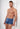 Front view of a men model wearing HO jeans blue cotton Boxer Briefs HO1