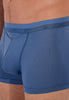 Close-up view of a men model wearing HO jeans blue cotton Boxer Briefs HO1
