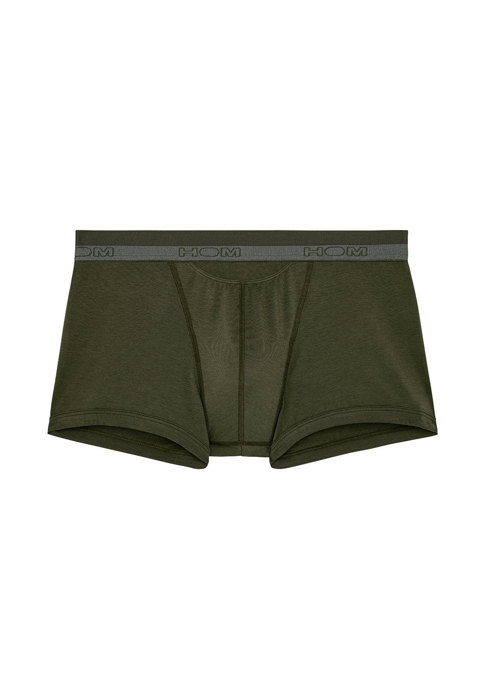 Front cutout view of HO dark khaki cotton Boxer Briefs HO1