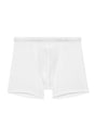 Front cutout view of HO white cotton Long Boxer Briefs HO1