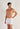 Front view of a men model wearing HO white cotton Long Boxer Briefs HO1