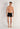 Full-body view of a men model wearing HO black cotton Long Boxer Briefs HO1