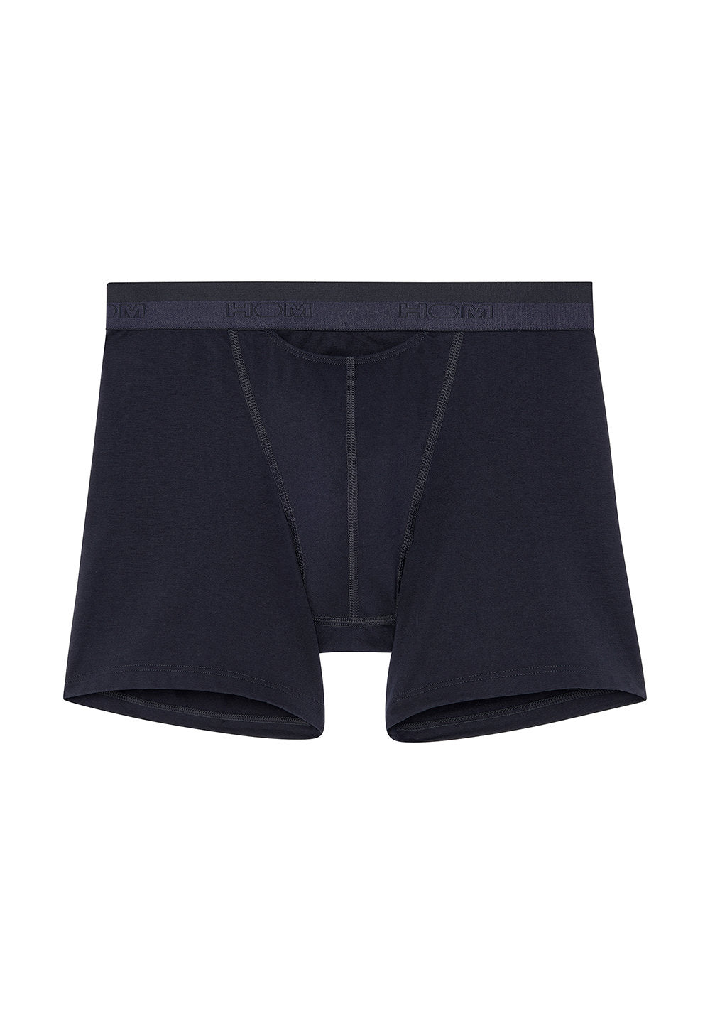 Front cutout view of HO navy cotton Long Boxer Briefs HO1